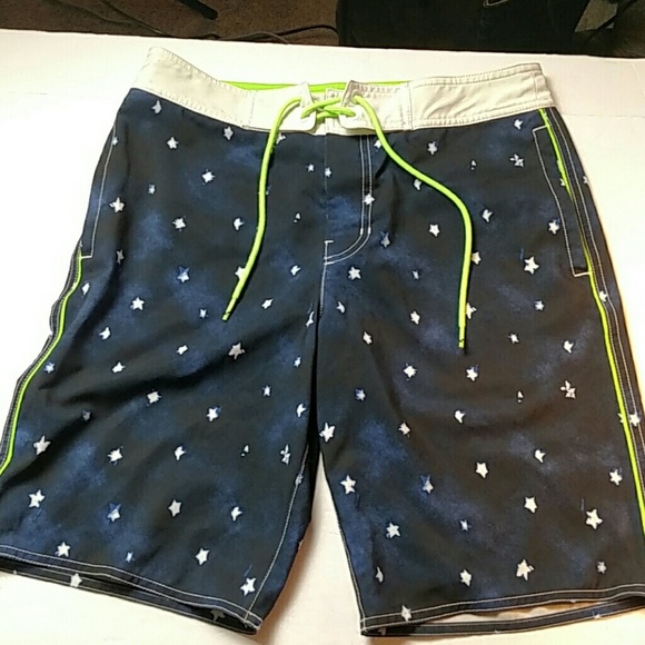 AEO Board Shorts Navy with white stars - Picture 1 of 4